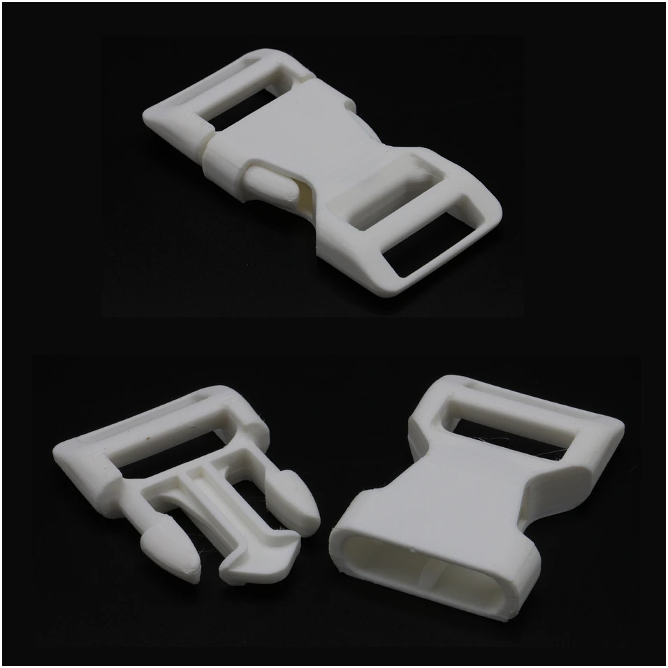 3D spausdinta plastikinė sagtis