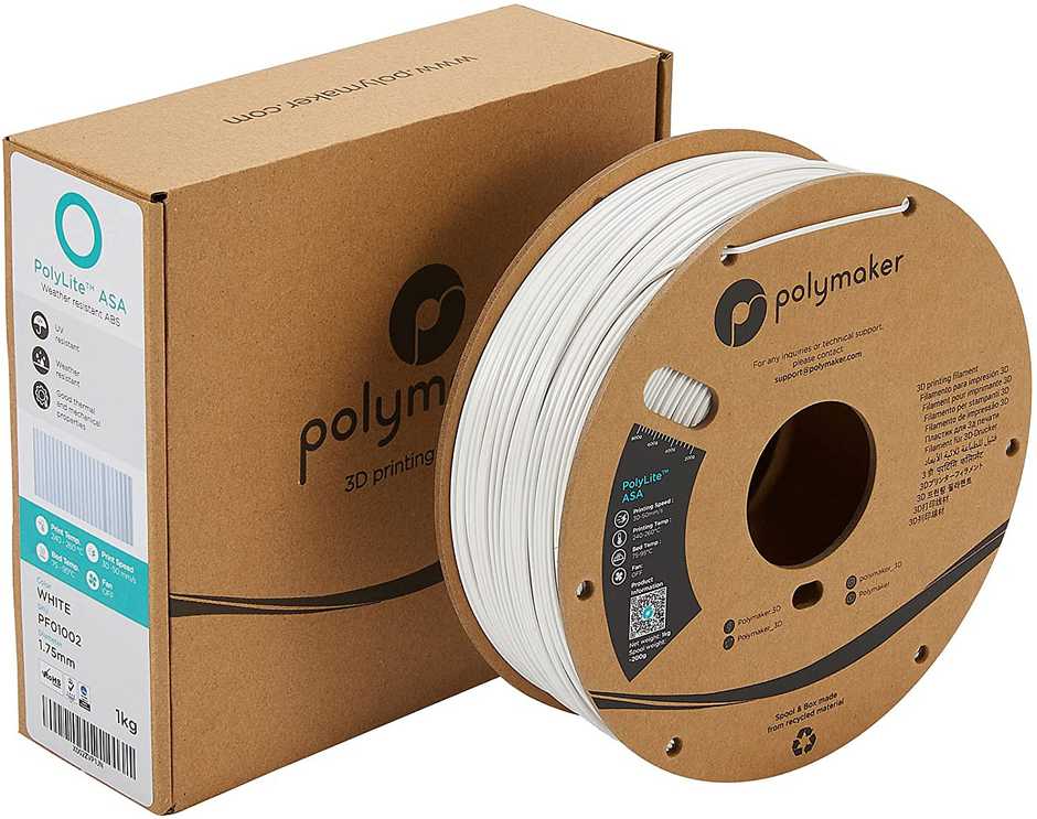 Polmask Polymaker PolyLite ASA - 1kg - 1.75mm - Baltas