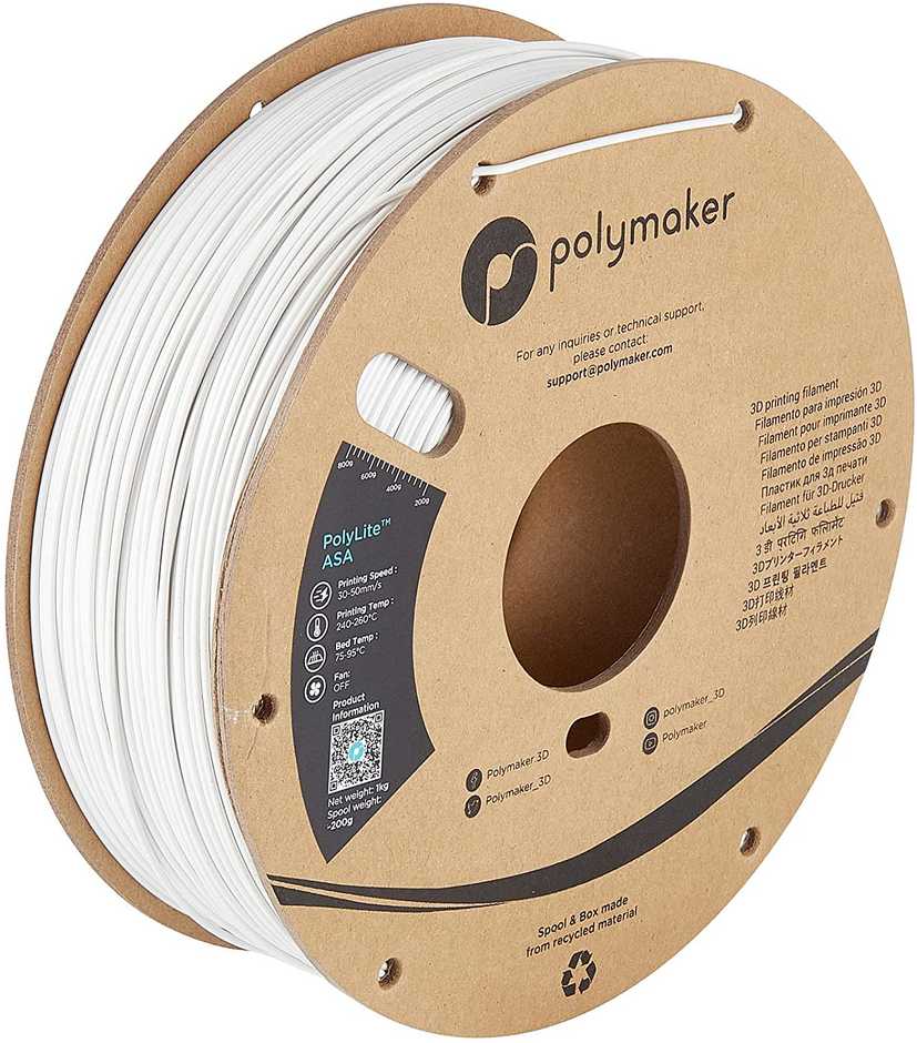 Polmask Polymaker PolyLite ASA - 1kg - 1.75mm - Baltas