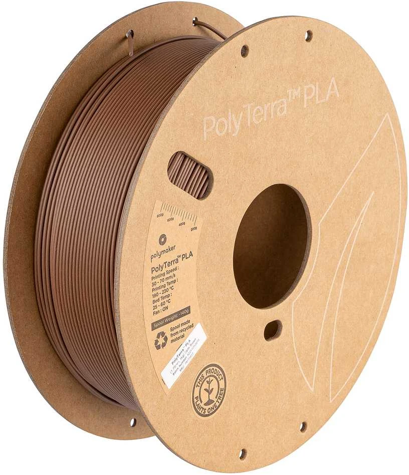 Polmask Polimaker Polimaker PolyTerra PLA - 1kg - 1,75mm - Žemės ruda