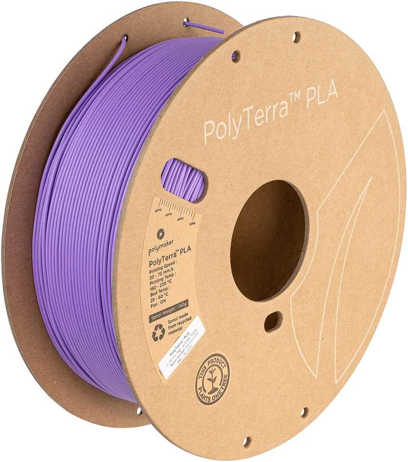Polmask Polymaker PolyTerra PLA - 1kg - 1.75mm - Lavender Violetinė