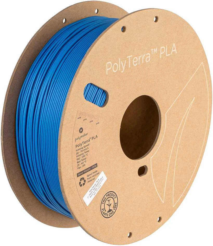 Polymaker PolyTerra PLA - 1kg - 1.75mm - Sapphire Mėlyna