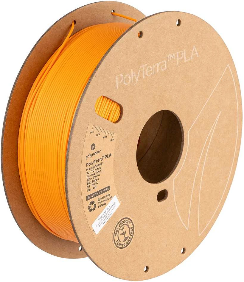 Polmask Polymaker PolyTerra PLA - 1kg - 1.75mm - Sunrise Oranžinis