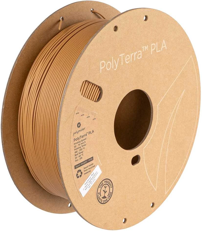 Polmask Polymaker Polimakeris PolyTerra PLA - 1kg - 1,75mm - Medinis rudas