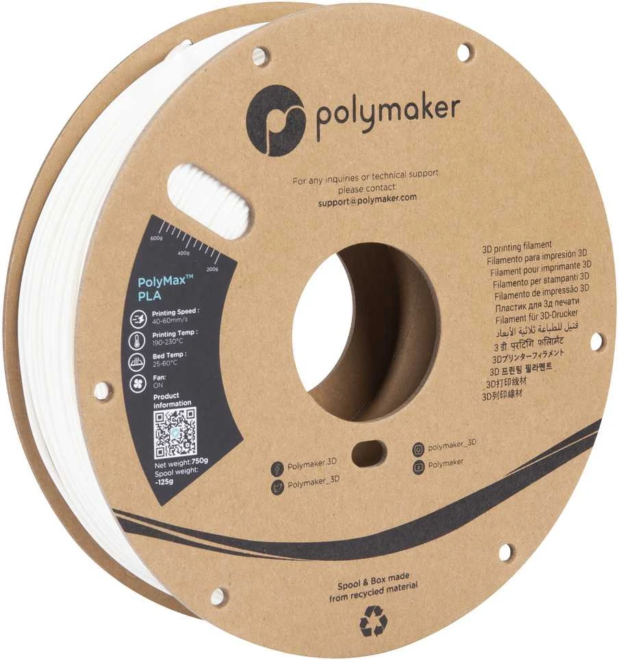 Polmask Polymaker Polimaker PolyMax Tough PLA - 0,75kg - 1,75mm - Baltas