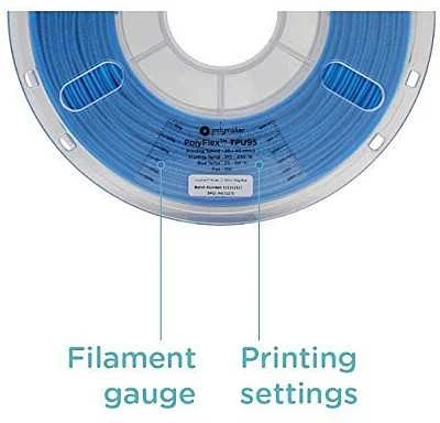 Polymaker PolyFlex TPU-95A - 0.75kg - 1.75mm - Juodas