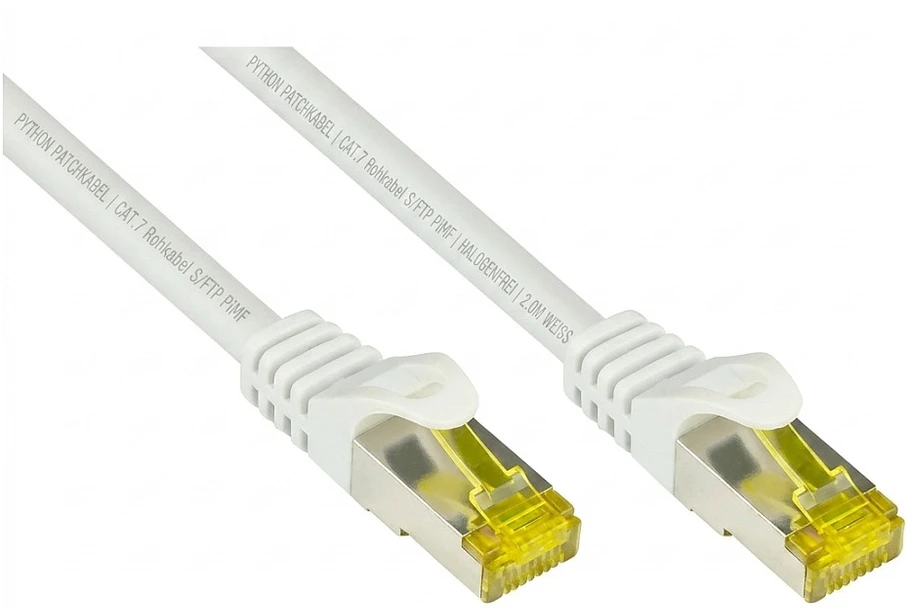 Python Series PYTHON Python 8070PY-020W Baltas tinklo kabelis 2 m Cat7 SF/UTP (S-FTP)