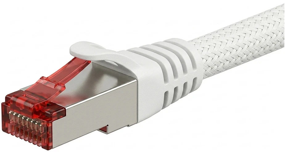 Python RNS Patchkabel Cat.6 S/FTP PiMF PVC 250MHz OFC 1,0m balta