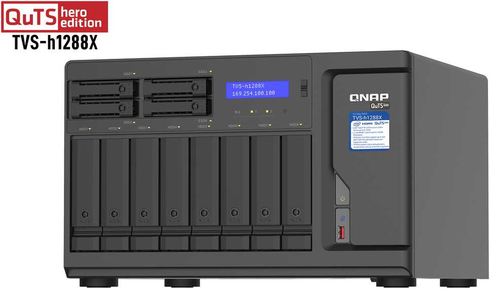 Serveris QNAP TVS-h1288X-W1250-16G