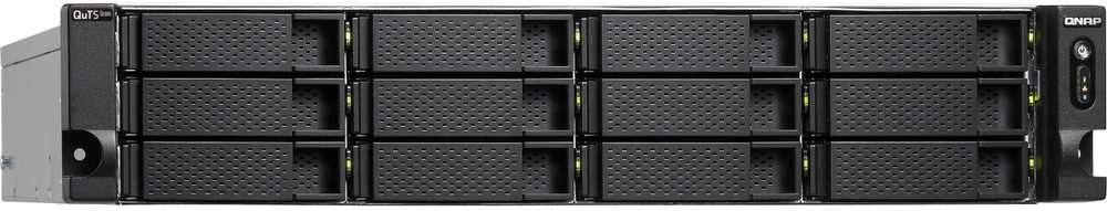 Serveris QNAP | 18-bay 2U NAS | TS-h1886XU-RP-R2-D1622-32G | Iki 18 HDD/SSD Hot-Swap | Intel Xeon | Xeon D-1622 Quad-Core | Procesoriaus dažnis 2,6 GHz | 32 GB | DDR4