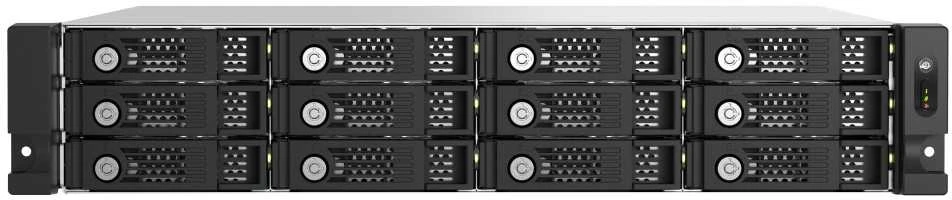 Qnap QNAP TL-R1200PES-RP | 12 skyrių išplėtimo blokas skirtas QNAP, SATA diskams, RACK