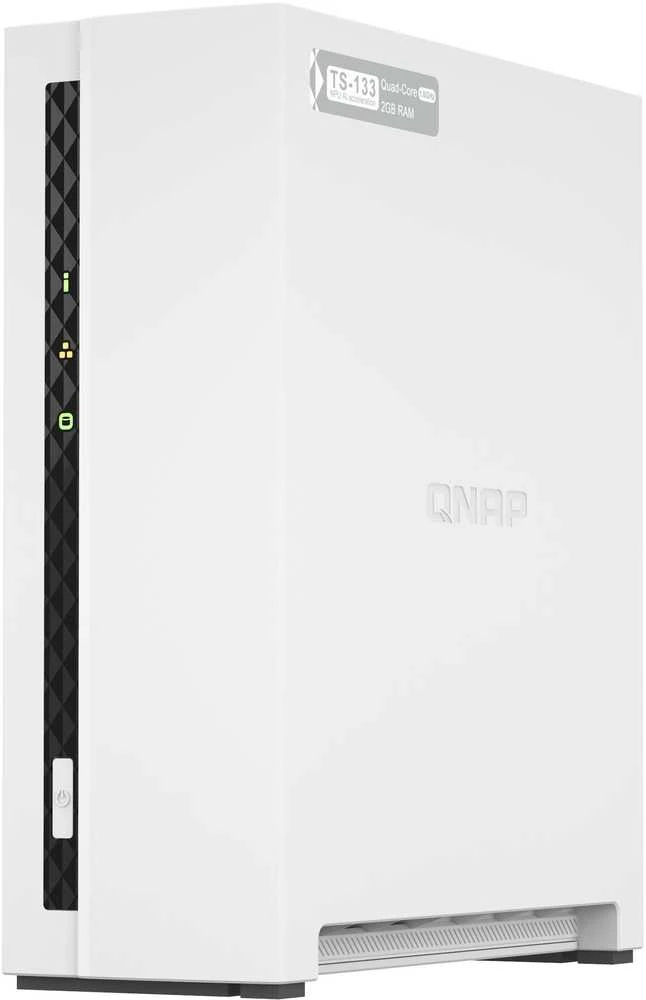 Serveris QNAP | 1 skyriaus ARM | TS-133 | Iki 1 SATA 6Gb/s, 3Gb/s | ARM 4 branduolių | Cortex-A55 | Procesoriaus dažnis 1,8 GHz | 2 GB | N/A