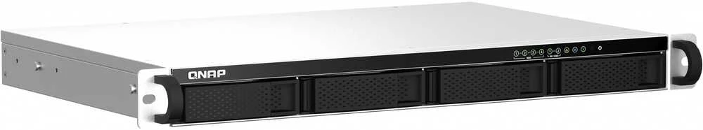 QNAP TS-464eU NAS Rack (1U) Intel® Celeron® N5095 8 GB DDR4 0 TB QNAP Turbo System Aliuminio, Juodas