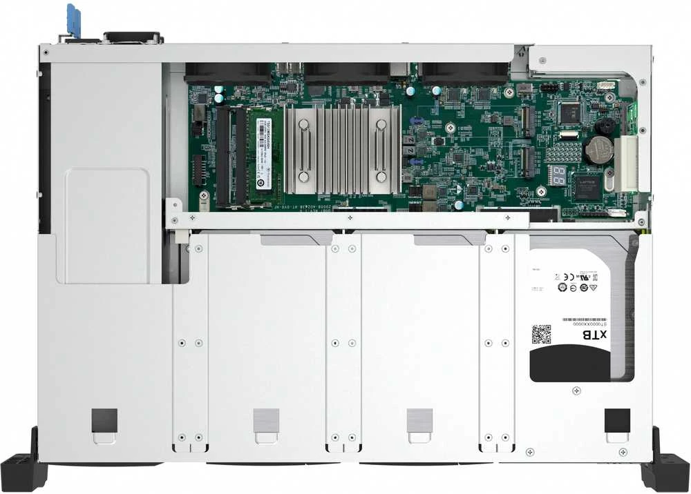 Serveris Qnap TS-855eU-RP-8G, 2U, 8 x 2,5"/3,5" SATA, Intel Atom C5125 8C/8T, 8 GB SODIMM DDR4 (maks. 64 GB), 2 x 2,5 GbEReduntinis maitinimo blokas
