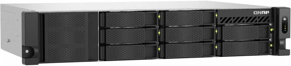 Serveris Qnap TS-855eU-RP-8G, 2U, 8 x 2,5"/3,5" SATA, Intel Atom C5125 8C/8T, 8 GB SODIMM DDR4 (maks. 64 GB), 2 x 2,5 GbEReduntinis maitinimo blokas