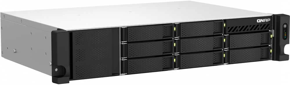 Serveris QNAP TS-864EU-RP NAS Rack (2U) Intel® Celeron® N5095 8 GB DDR4 0 TB QNAP Turbo System Juodas