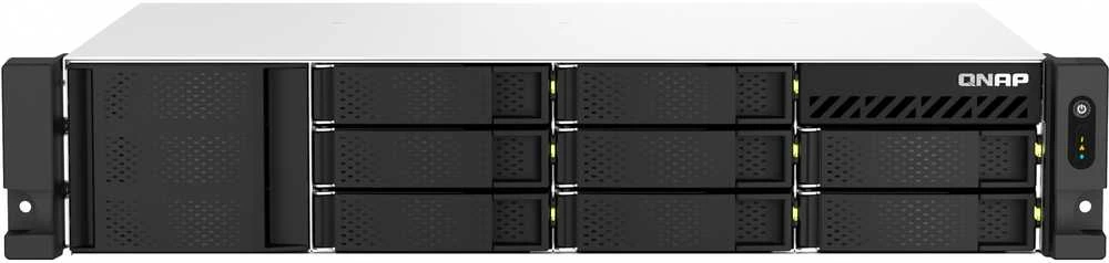 Serveris QNAP TS-864EU-RP NAS Rack (2U) Intel® Celeron® N5095 8 GB DDR4 0 TB QNAP Turbo System Juodas