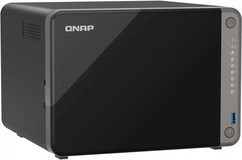 QNAP TS-AI642-8G NAS/saugojimo serveris Tower Ethernet LAN Juodas Cortex-A76
