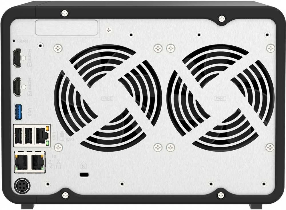 QNAP TS-AI642-8G NAS/saugojimo serveris Tower Ethernet LAN Juodas Cortex-A76