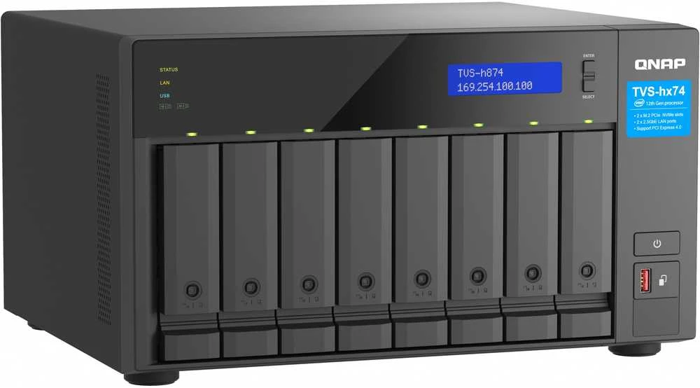 „Qnap TVS-h874T“ failų serveris (TVS-h874T-i7-32G)