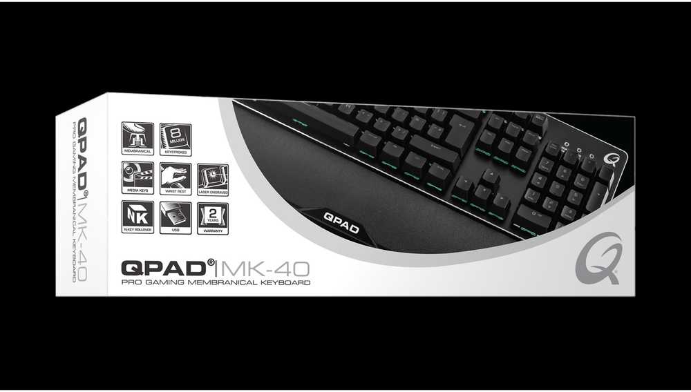 Klaviatūra Qpad MK-40 Gaming (9J.P7N81.K0G)
