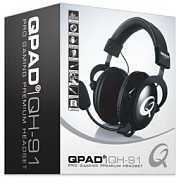 Qpad QH-91 RGB Stereo Žaidimų ausinės juodas