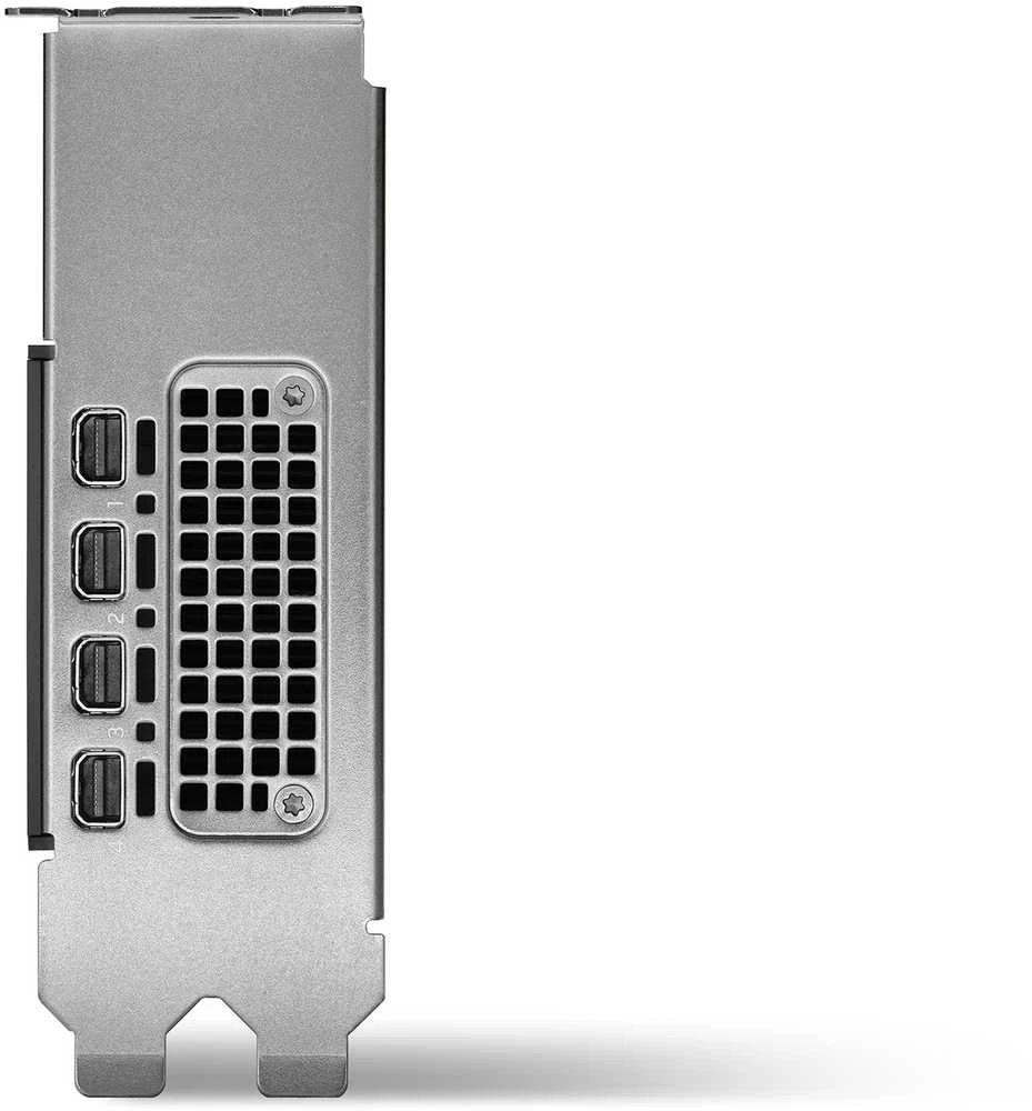 PNY NVIDIA 2000 Ada 16 GB LowProfile OEM versija PCI-Express x16 Gen 4.0, dvigubas lizdas, 16 GB GDDR6 ECC 128 bitų, HDCP 2.2 ir HDMI 2.0 palaikymas su opt. Adapteris 4x Mini DP 1.4a 1x LP laikiklis