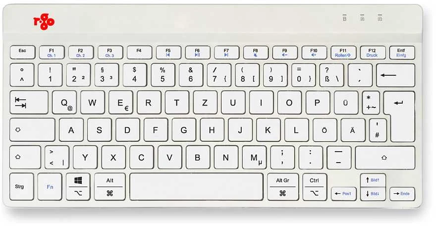 R Go Tools R-GO COMPACT BREAK ERGONOMIŠKAS - Klaviatūra QWERTZ (DE) BLUETOOTH W