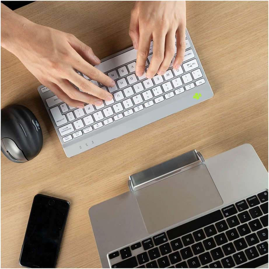 R-GO COMPACT BREAK ERGONOMIŠKAS - Klaviatūra AZERTY (FR) BLUETOOTH W