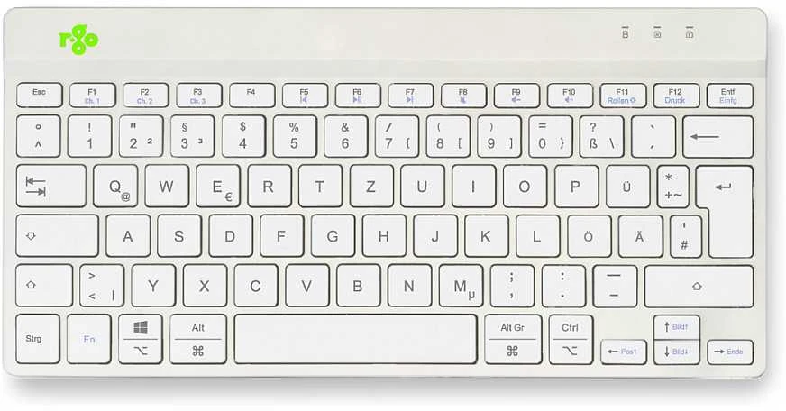 R Go Tools R-GO COMPACT BREAK ERGONOMIŠKAS - Klaviatūra QWERTZ (DE) BLUETOOTH W