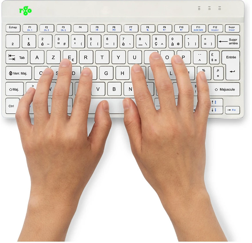 R-GO COMPACT BREAK ERGONOMIŠKAS - Klaviatūra AZERTY (FR) BLUETOOTH W
