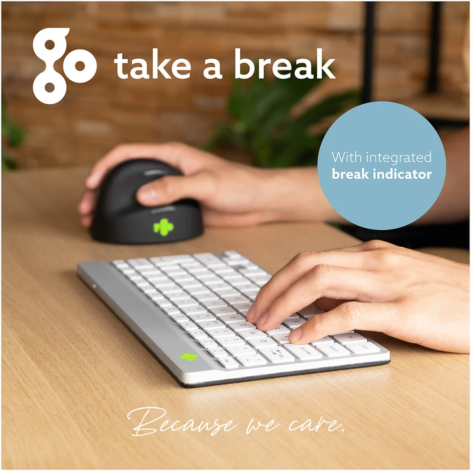 R-GO COMPACT BREAK ERGONOMIŠKAS - Klaviatūra AZERTY (FR) BLUETOOTH W