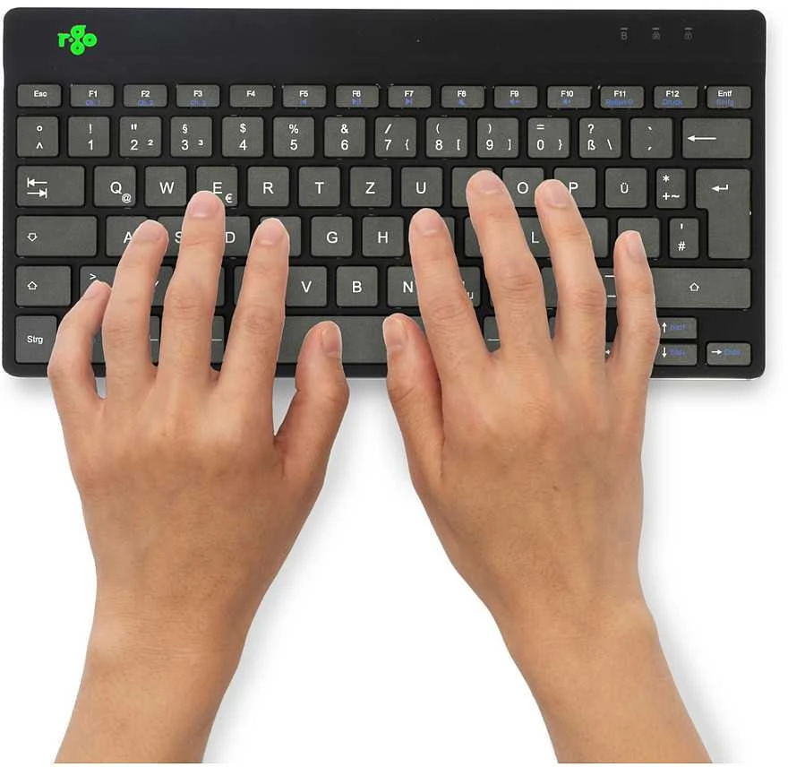 R Go Tools R-GO COMPACT BREAK ERGONOMIŠKAS - Klaviatūra QWERTZ (DE) BLUETOOTH B