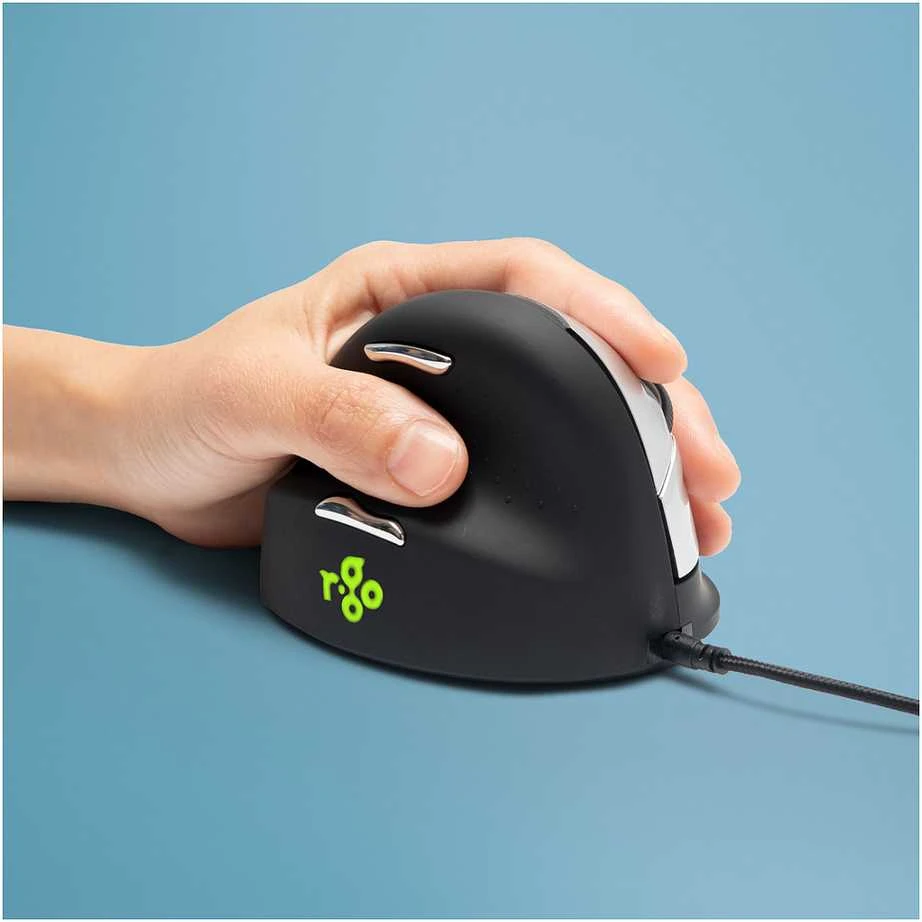 R Go Tools ERGONOMIC Pelė MEDIUM - HAND165-185MM LEFT-HANDED su laidu