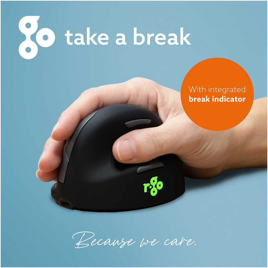 R-Go Tools HE Mouse Vertikali Ergonomiška pelė, dešinei rankai, belaidė