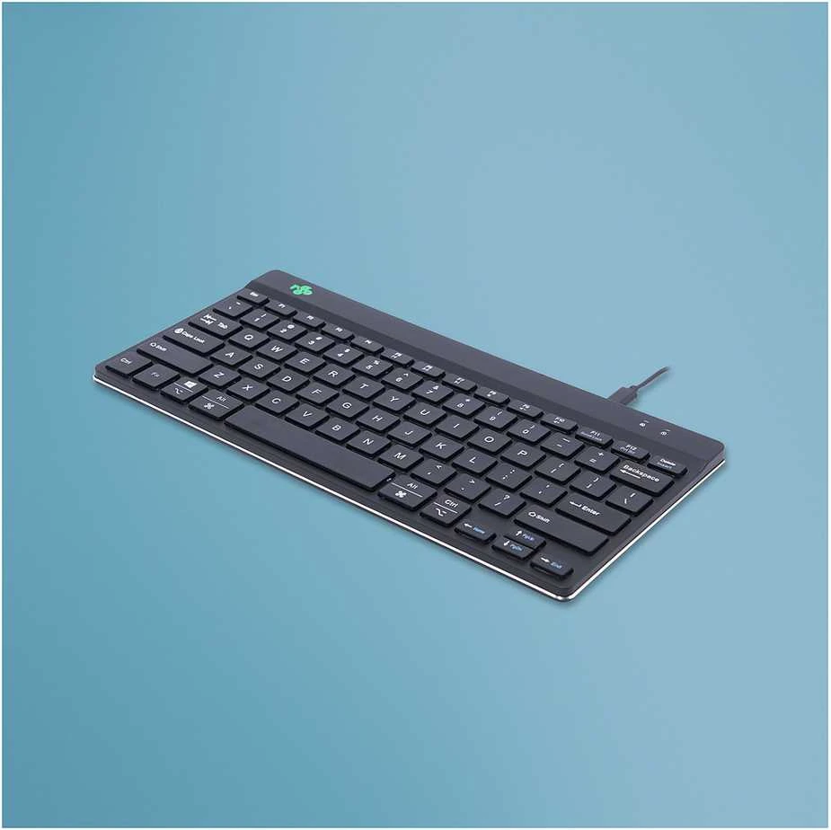 R Go Tools COMPACT BREAK Klaviatūra QWERTY - US Juodas su laidu