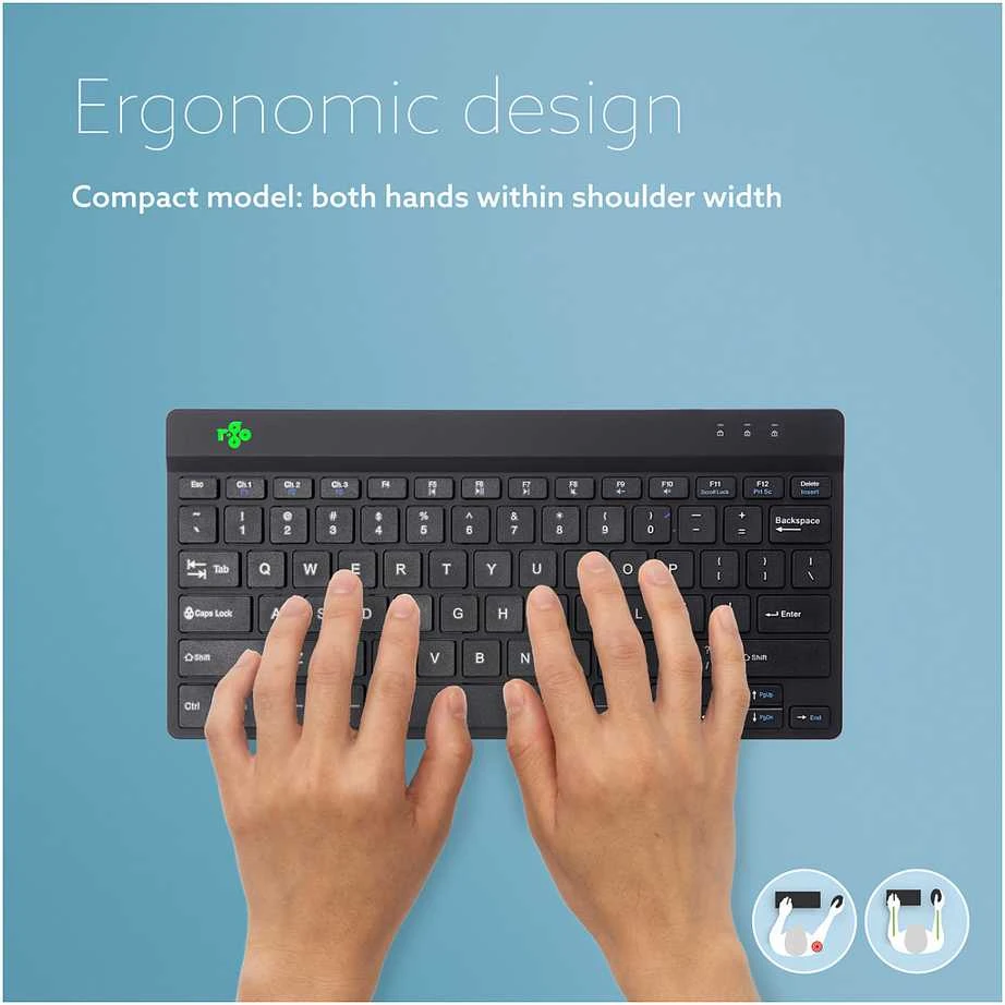 R Go Tools R-GO COMPACT BREAK BELAIDĖ – QWERTY klaviatūra (JAV)