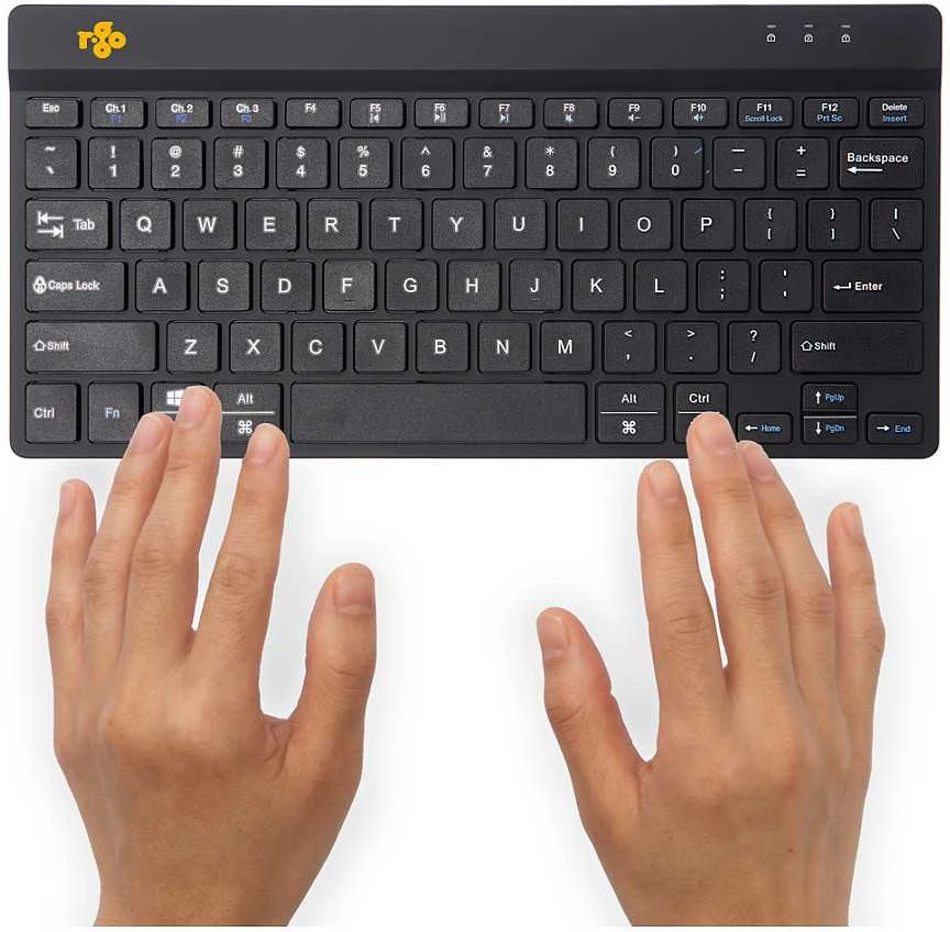 R Go Tools R-GO COMPACT BREAK BELAIDĖ – QWERTY klaviatūra (JAV)