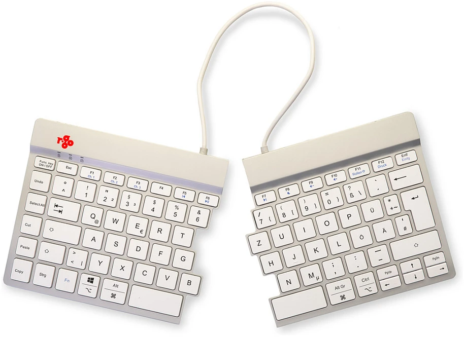 R Go Tools R-GO SPLIT BREAK ERGONOMIŠKAS - Klaviatūra QWERTZ (DE) BLUETOOTH W