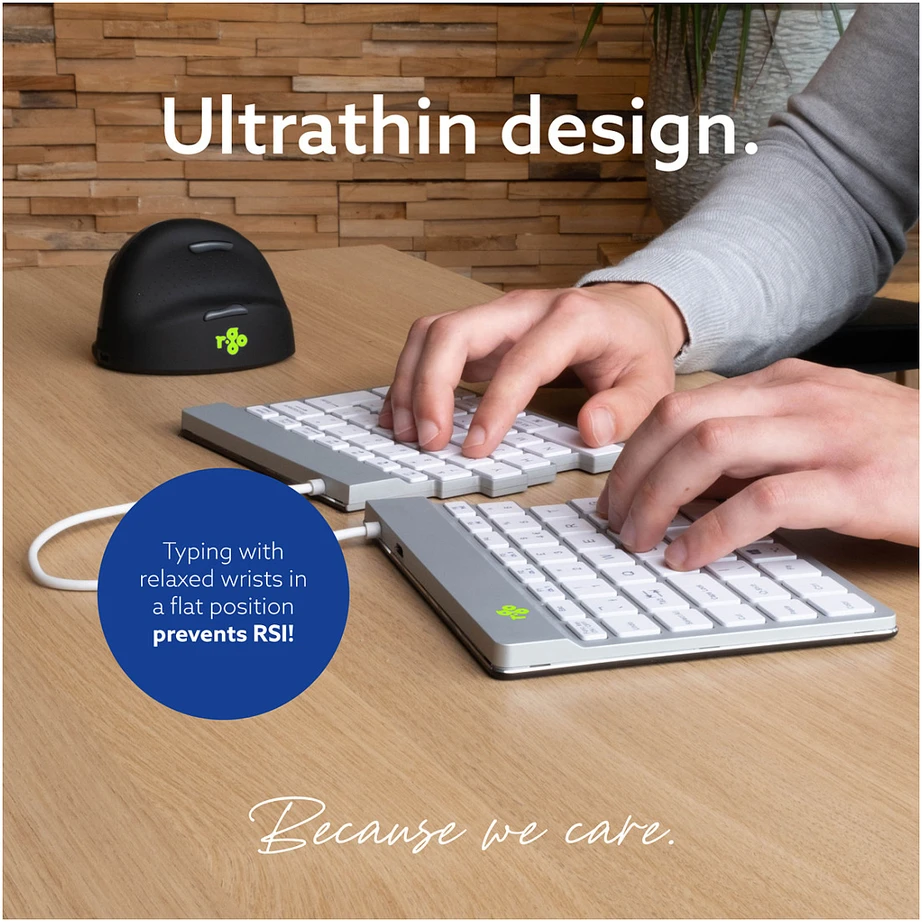 R Go Tools R-GO SPLIT BREAK ERGONOMIŠKAS - Klaviatūra QWERTZ (DE) BLUETOOTH W