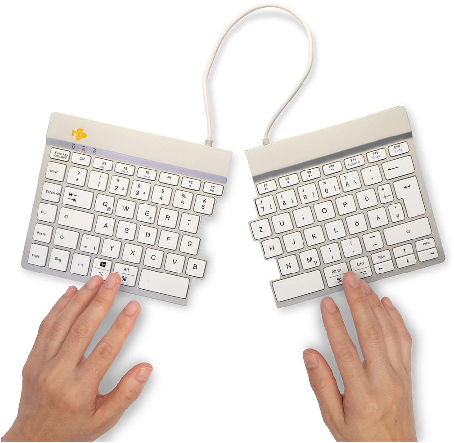R Go Tools R-GO SPLIT BREAK ERGONOMIŠKAS - Klaviatūra QWERTZ (DE) BLUETOOTH W
