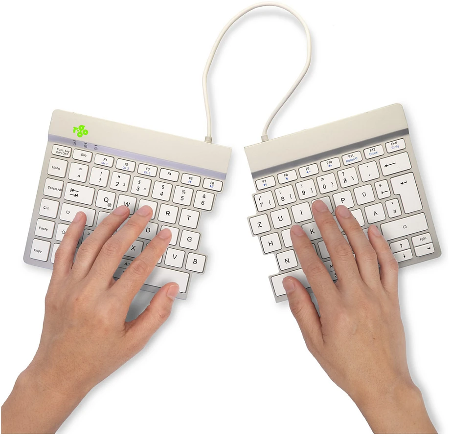 R Go Tools R-GO SPLIT BREAK ERGONOMIŠKAS - Klaviatūra QWERTZ (DE) BLUETOOTH W