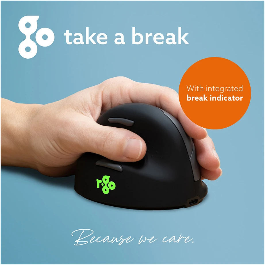 R Go Tools ERGONOMIC Pelė MEDIUM - HAND165-185MM LEFT-HANDED belaidė