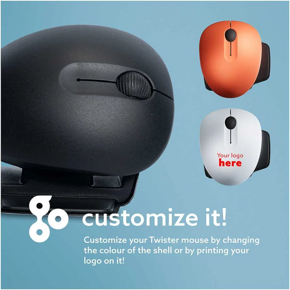 R Go Tools R-GO TWISTER ERGONOMISCHE MAUS - ERGONOMIC Pelė - su laidu/WIRELESS
