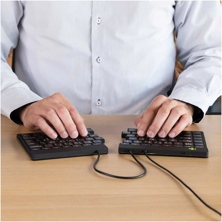 R Go Tools BREAK ERGONOM Klaviatūra QWERTZ - DE Juodas su laidu
