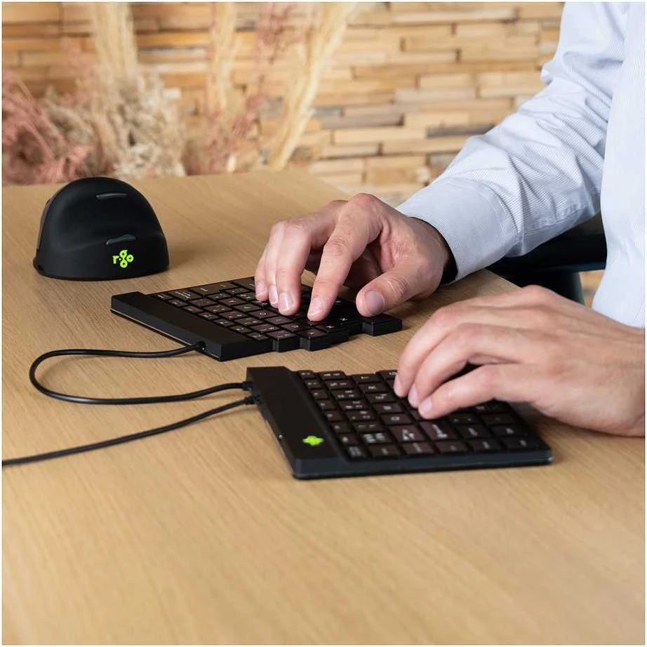 R Go Tools BREAK ERGONOM Klaviatūra QWERTZ - DE Juodas su laidu