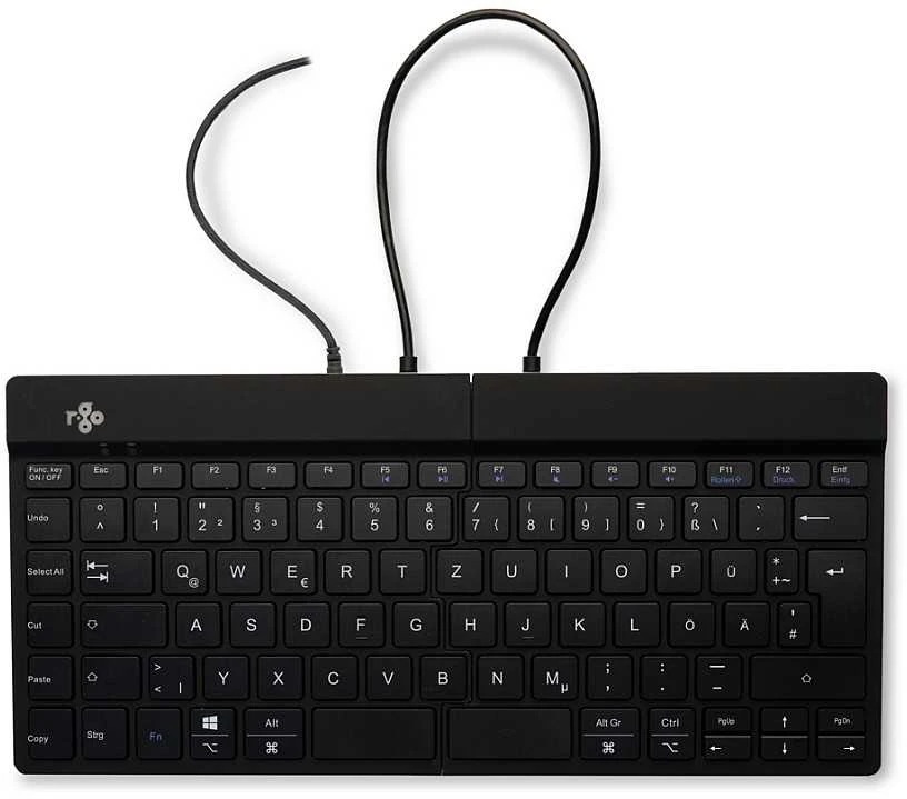 R Go Tools BREAK ERGONOM Klaviatūra QWERTZ - DE Juodas su laidu
