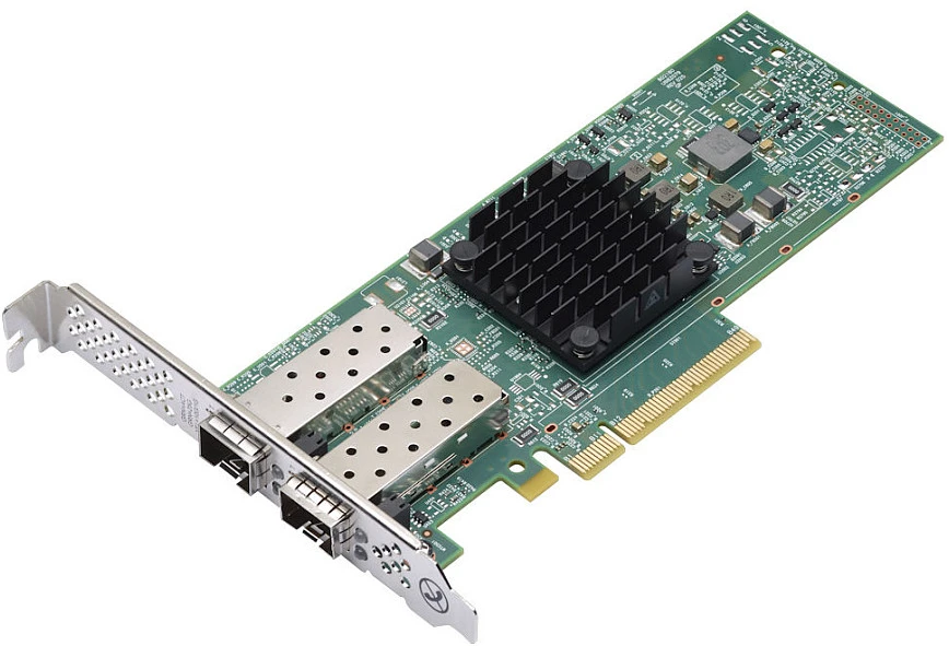 Broadcom 57414 tinklo plokštė su dviem SFP28 jungtimis