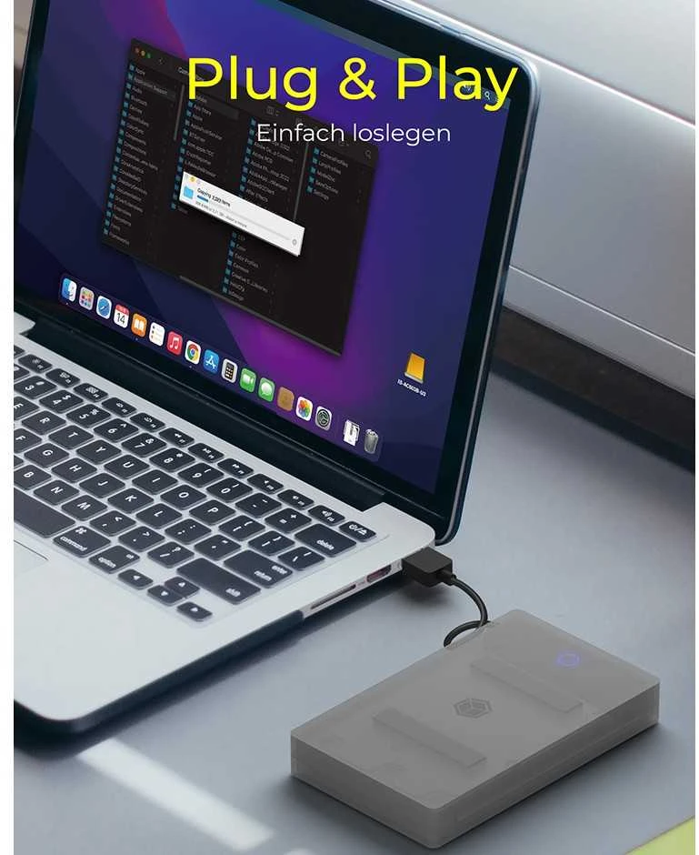 Raidsonic | Icy Box Adapteris 1x HDD/SSD su apsaugos dėžute | IB-AC603b-U3 | SATA III | USB 3.0 Type-A | 2,5 colio
