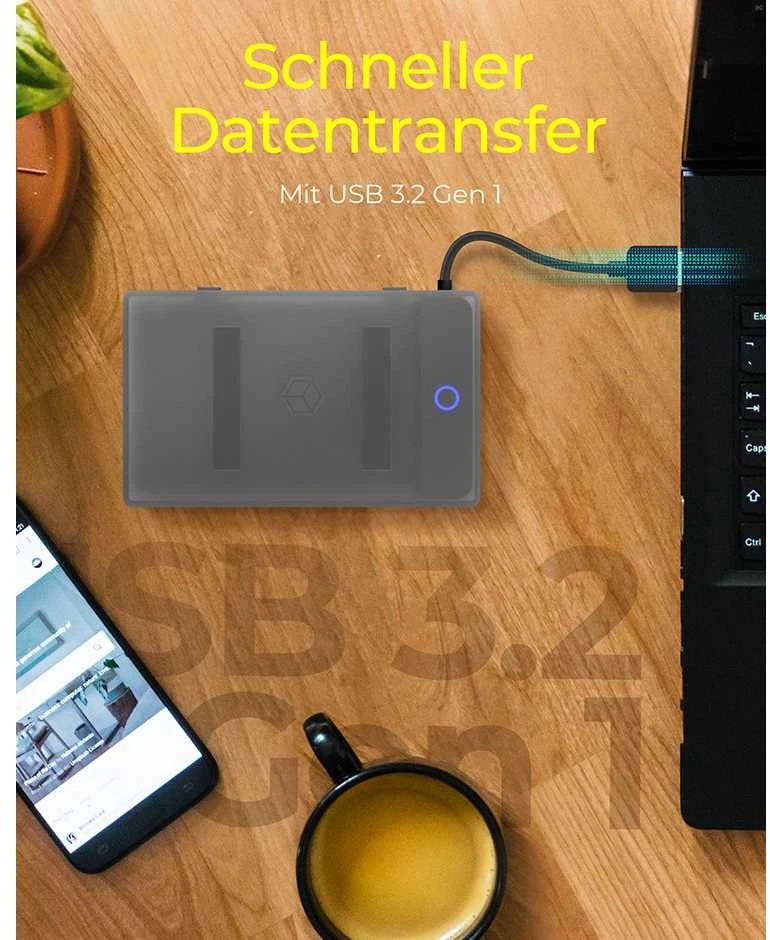 Raidsonic | Icy Box Adapteris 1x HDD/SSD su apsaugos dėžute | IB-AC603b-U3 | SATA III | USB 3.0 Type-A | 2,5 colio